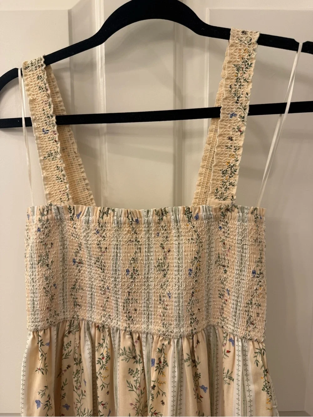NWT Abercrombie & Fitch Sydney Smocked Convertible Midi Dress - Picture 4 of 7